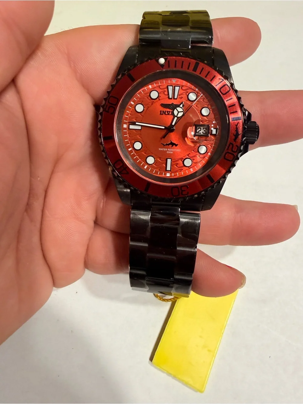 Invicta Pro Diver Vectide(Black Label) Men's Watch - 42mm, Red/Black